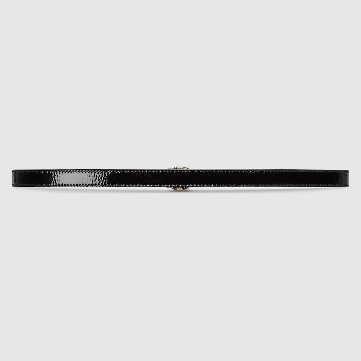 Thin belt with Round Interlocking G buckle - 4