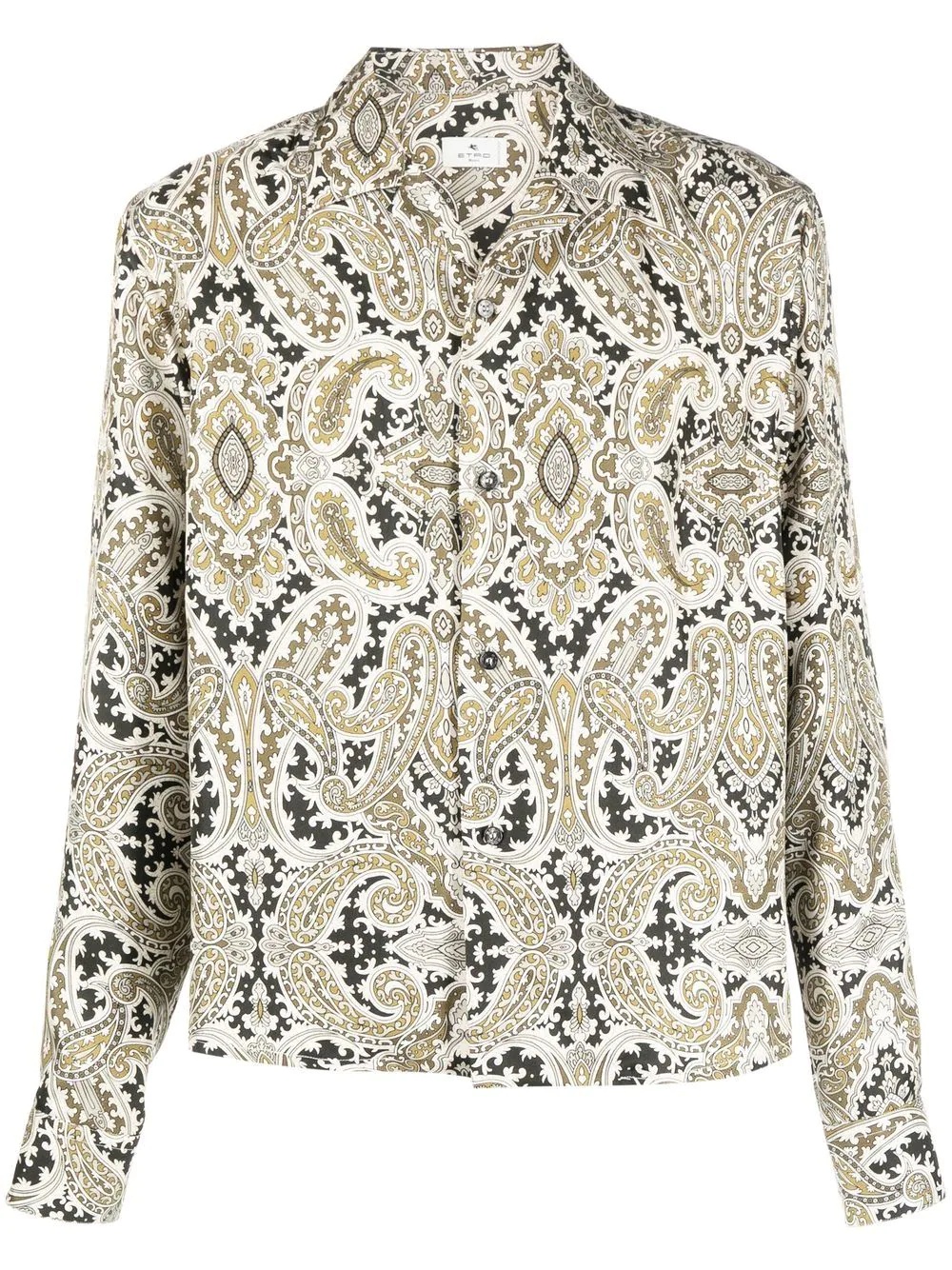 paisley-print silk shirt - 1