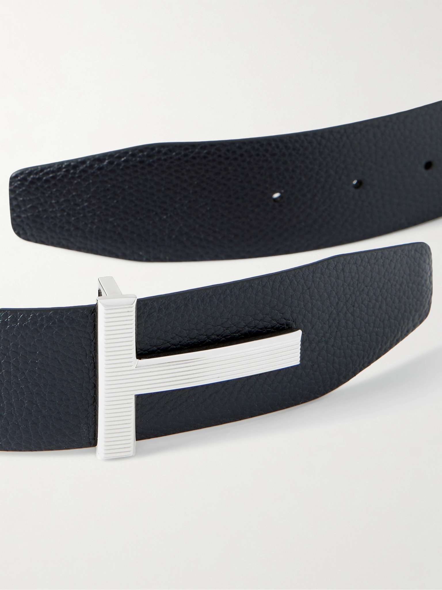 4cm Reversible Full-Grain Leather Belt - 2