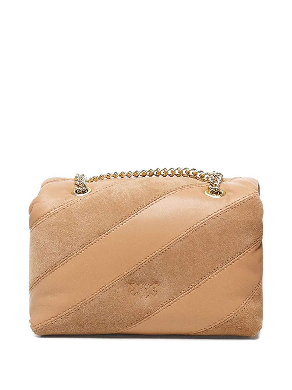 diagonal-quilted leather shoulder bag - 3