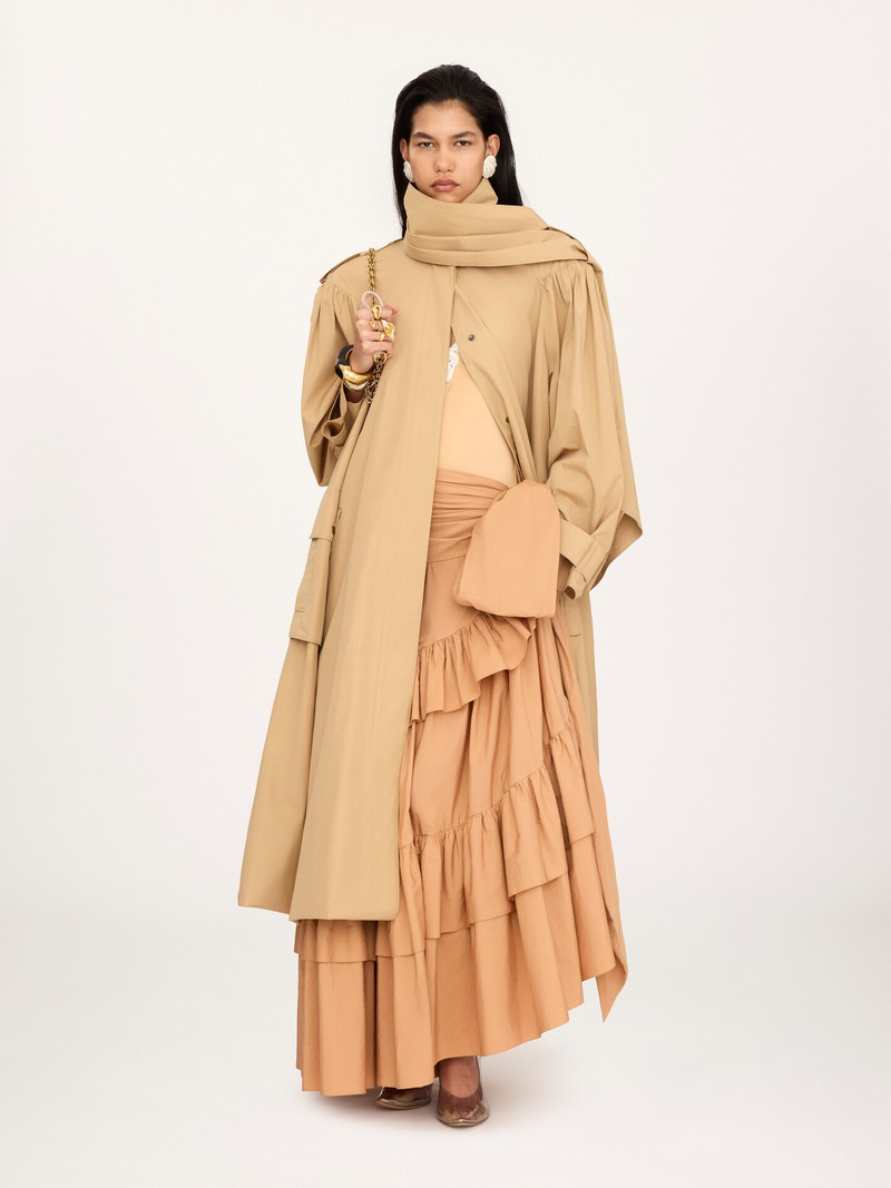 Chloé HIGH-NECK SCARF TRENCH COAT IN COTTON POPLIN outlook