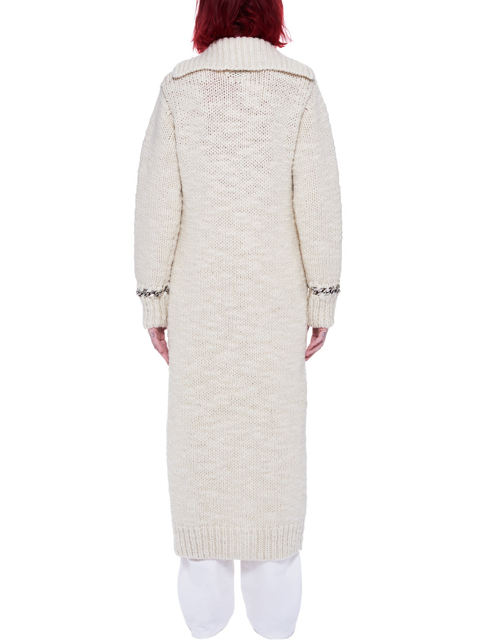 Elongated Knitted Cardigan - 3