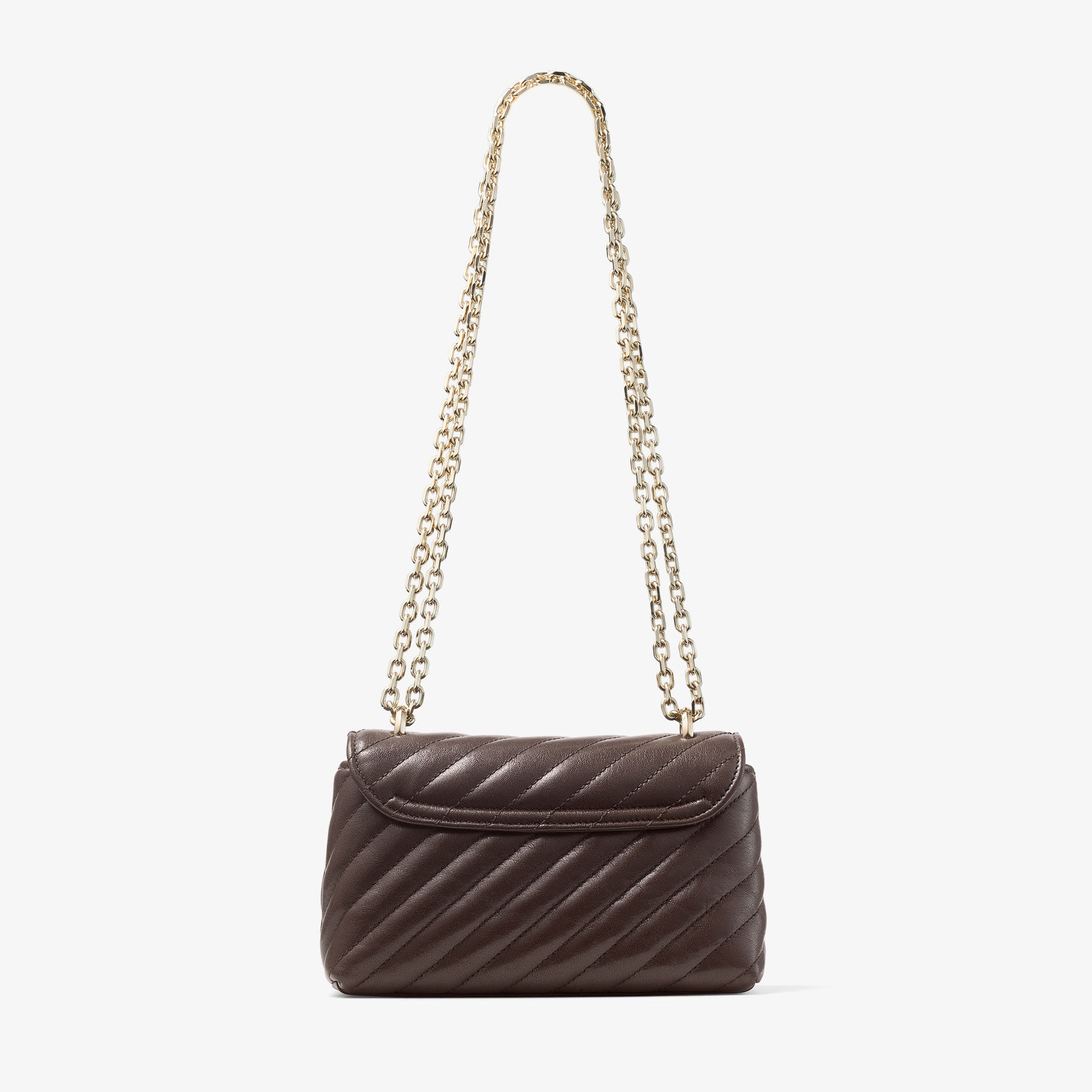 Curve Crossbody S
Chocolate Quilted Biker Leather Crossbody Bag - 5