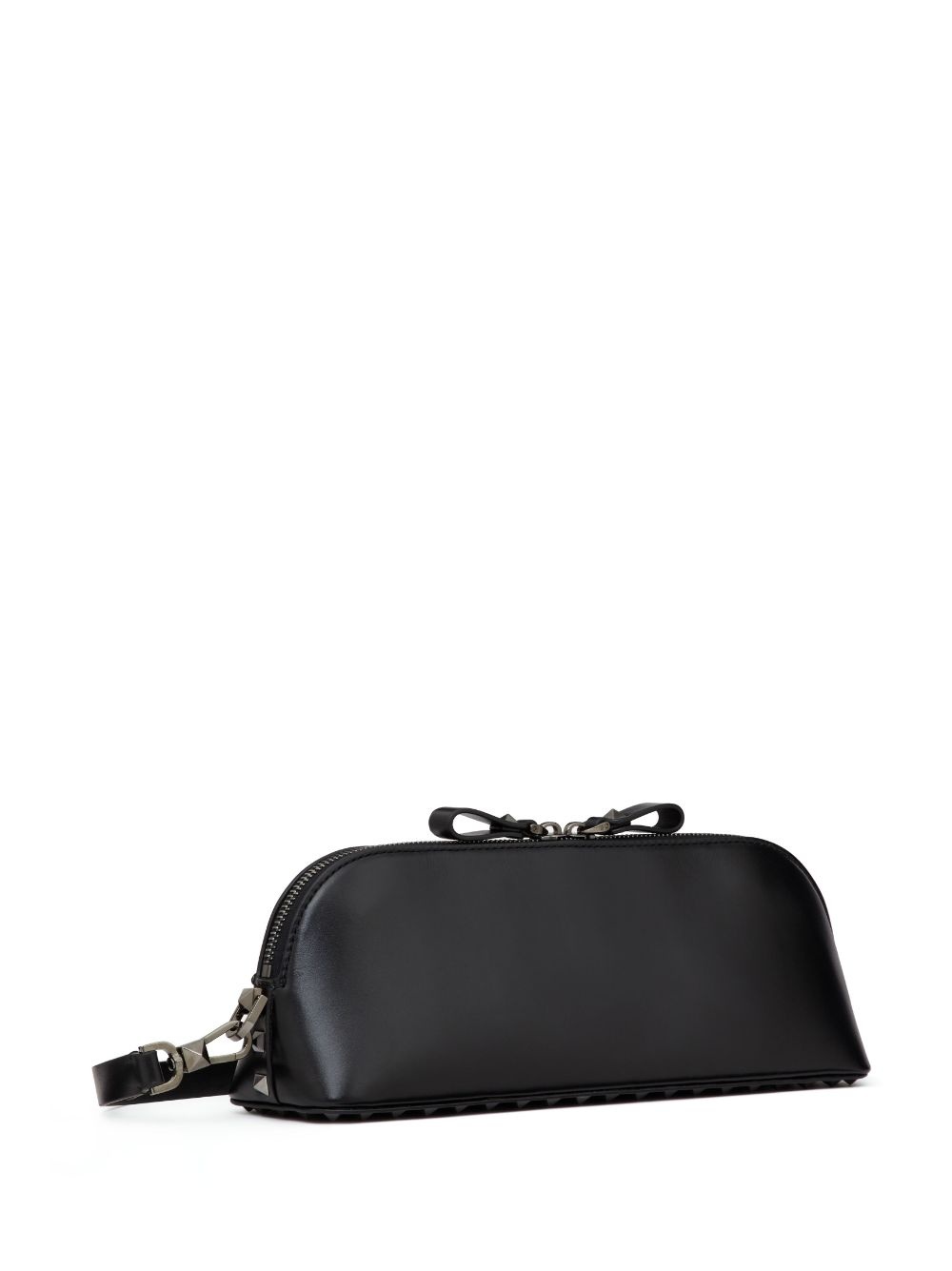 Rockstud leather clutch bag - 3