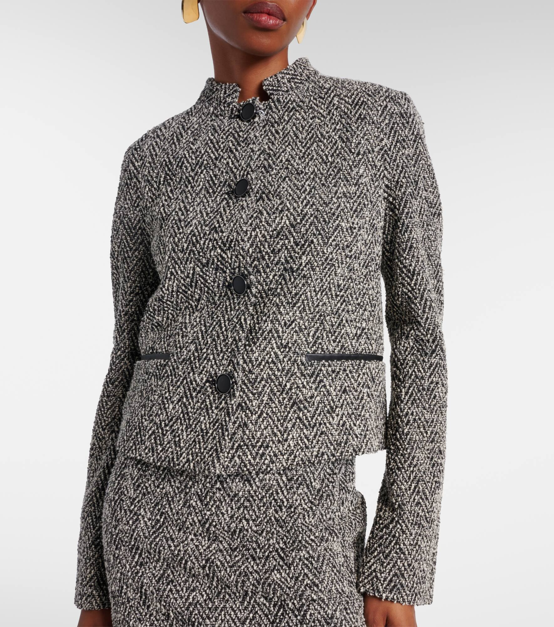 Donald cotton and wool-blend jacket - 6