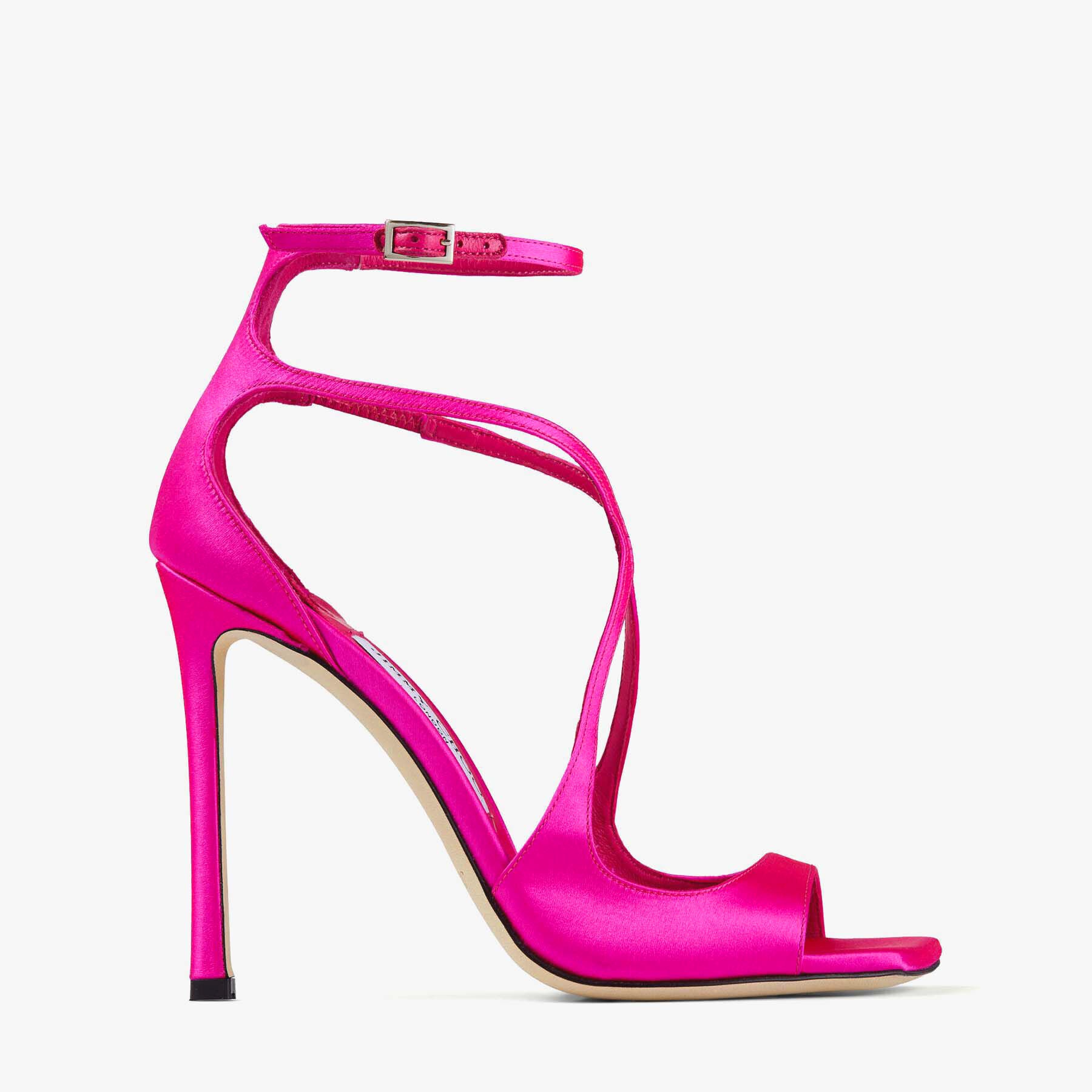 Azia 110
Fuchsia Satin Sandals - 1