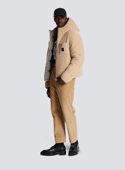 Balmain Monogrammed reversible puffer jacket outlook