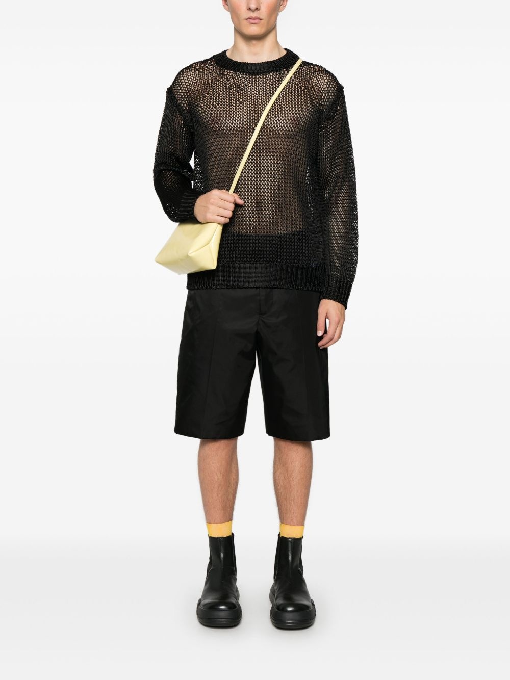 open-knit sweater - 2