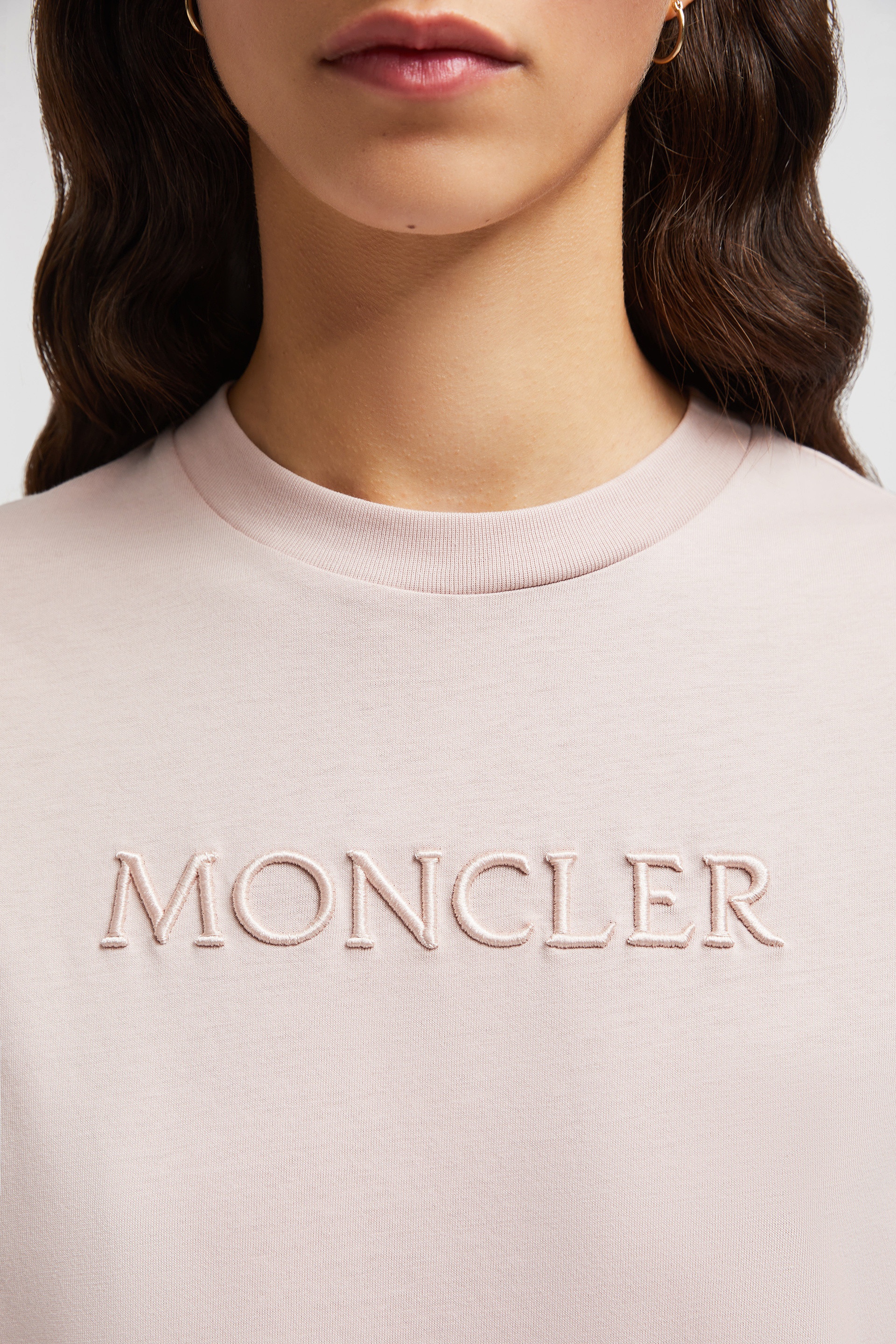 Embroidered Tonal Logo Cotton T-Shirt - 6