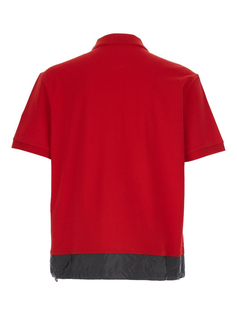 Moncler half-zip short-sleeve polo shirt outlook