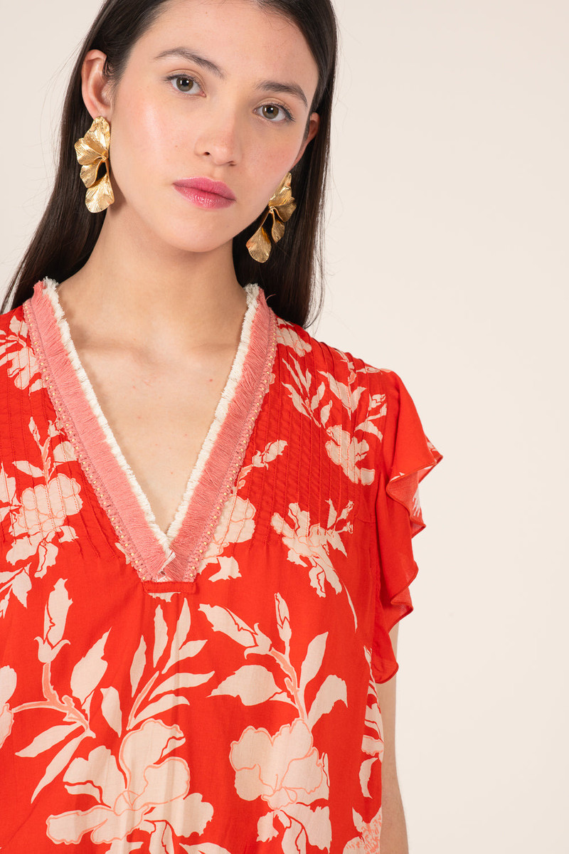 Short Jumpsuit Sasha - Coral Palm Beach 4