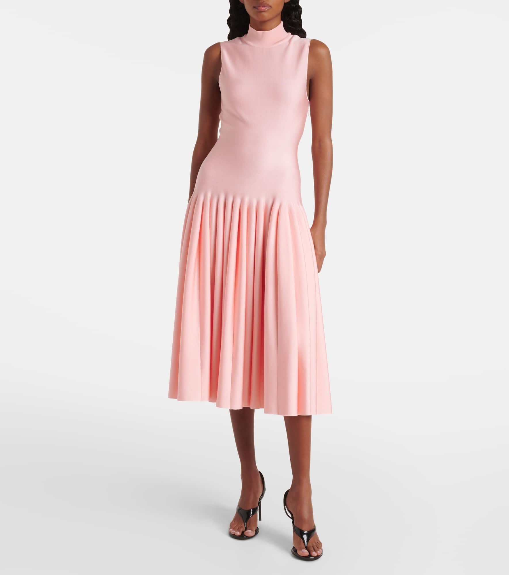 Godet midi dress - 2