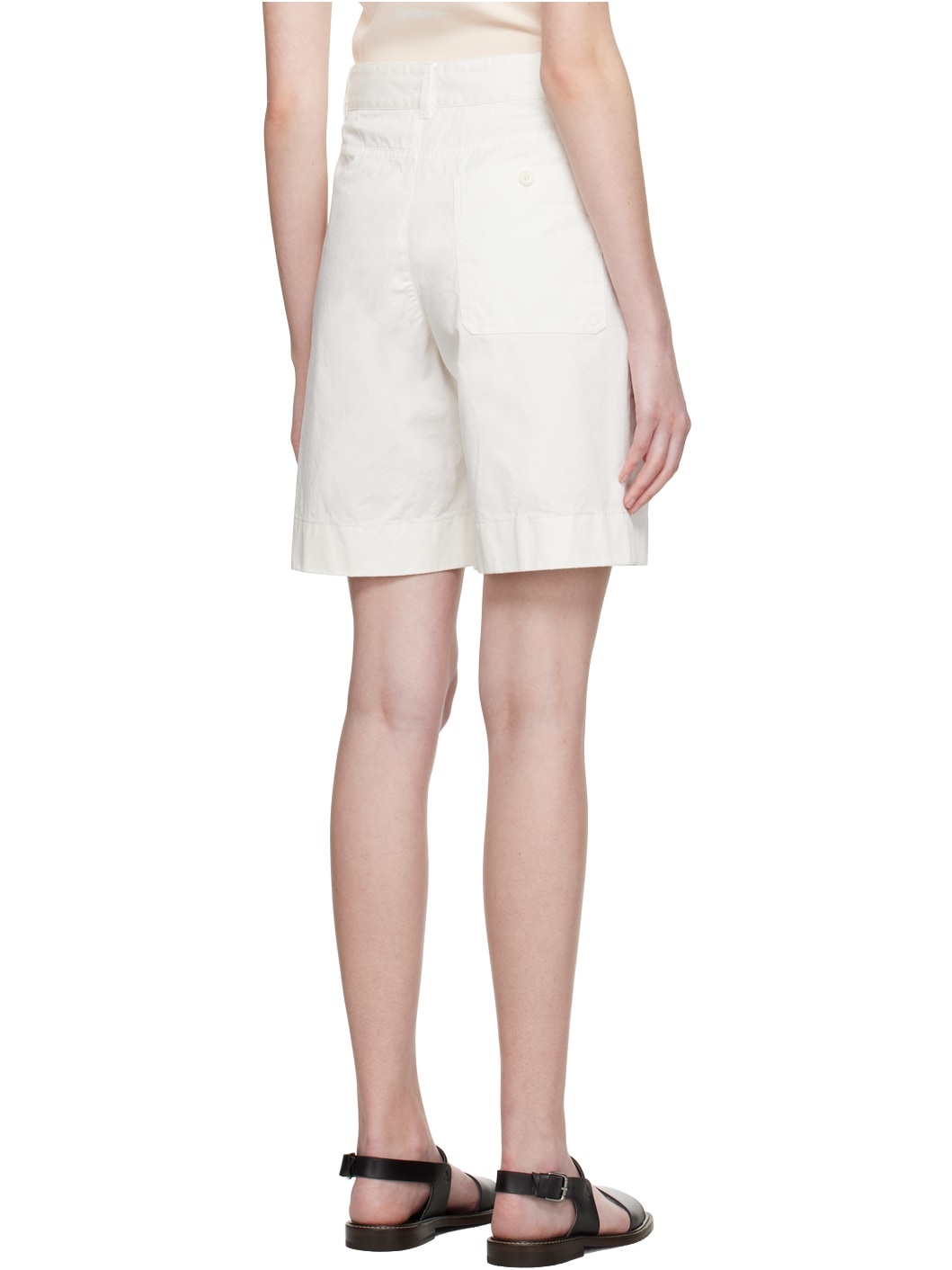 White Chino Shorts - 3