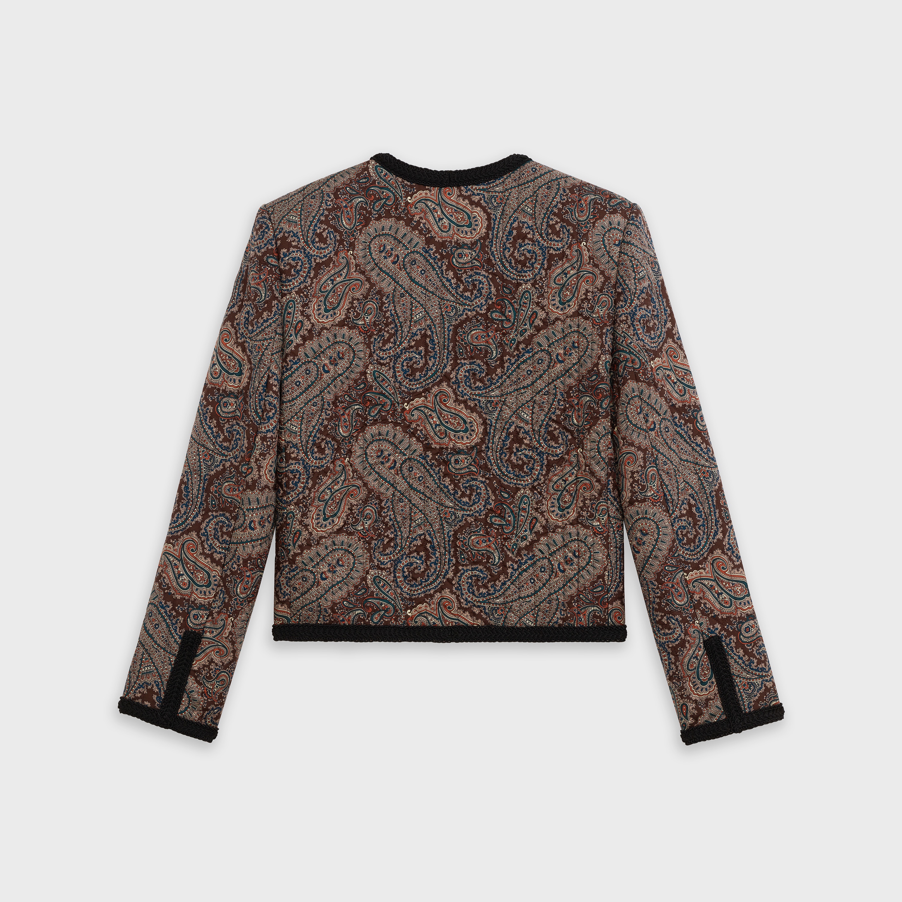 'CHASSEUR' JACKET IN PRINTED SILK TWILL - 2