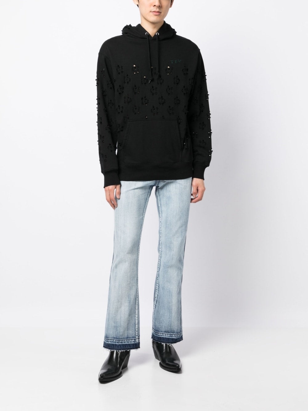 ACID-WASH STRAIGHT-LEG JEANS - 4