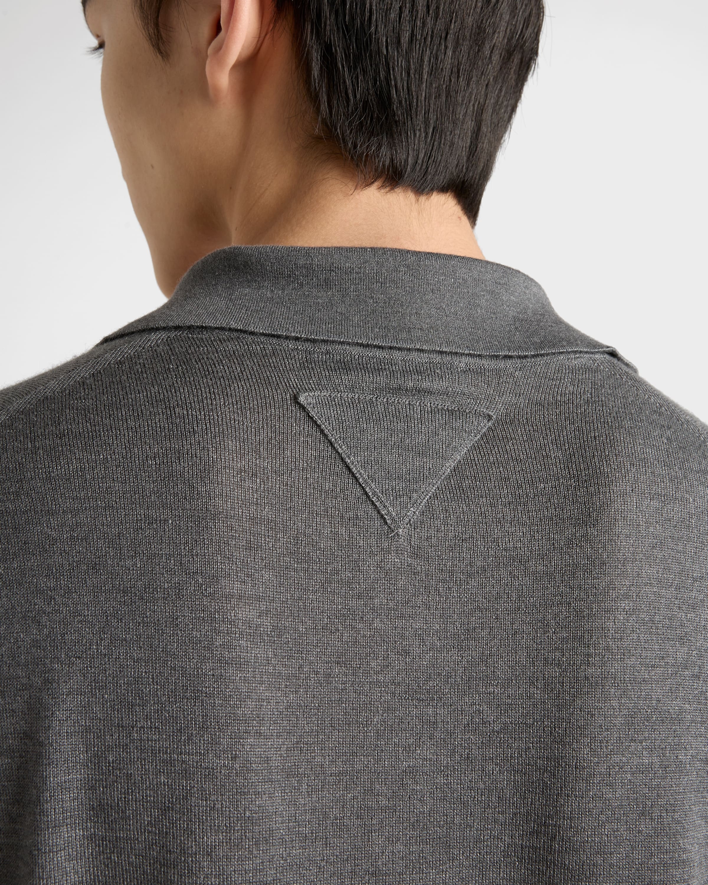 Cashmere and silk polo shirt - 6