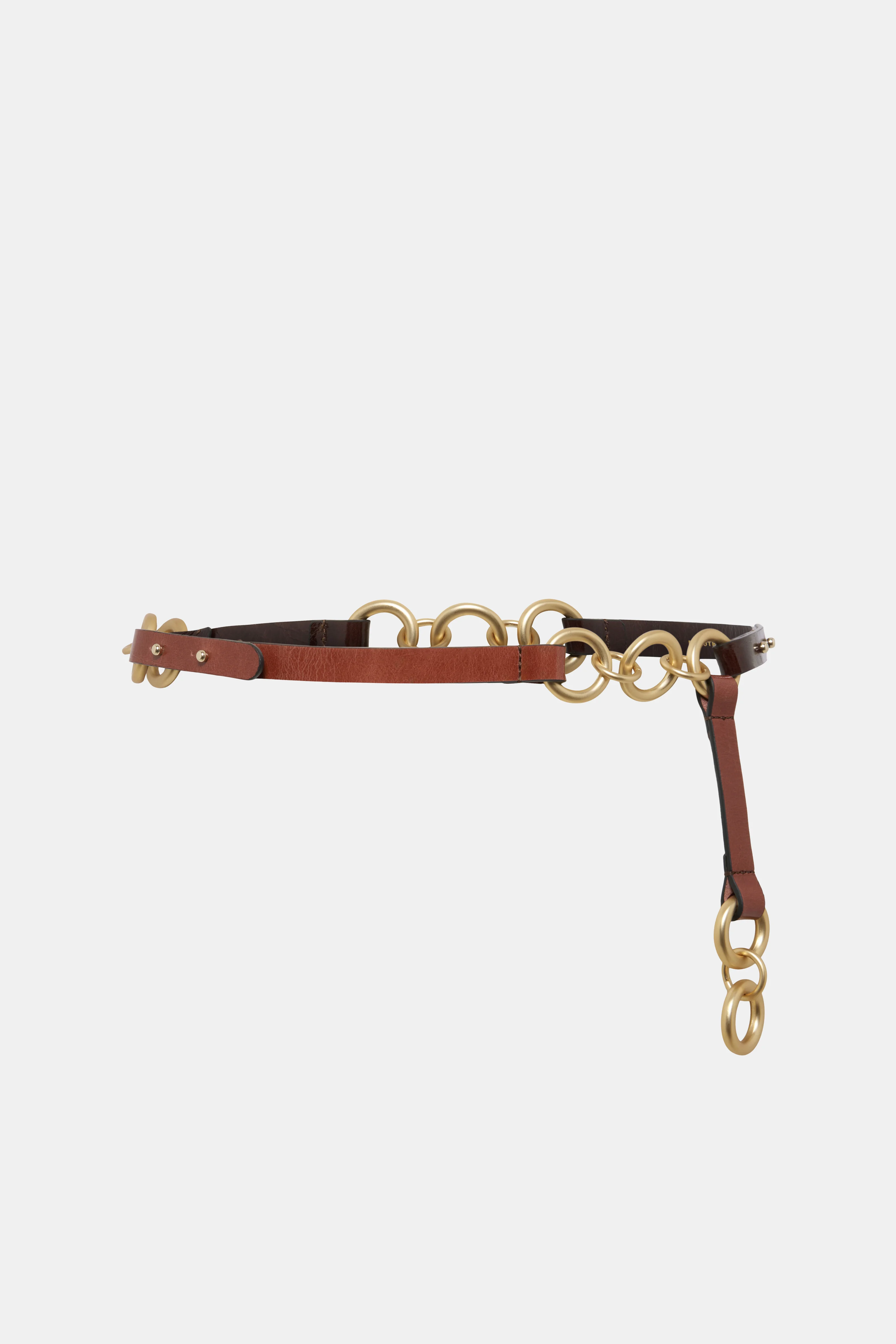 CRACKLE SHINE chain belt - 1