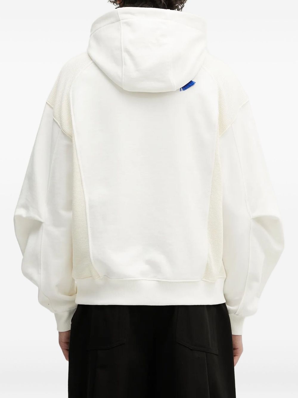 panelled-fabric hoodie - 3