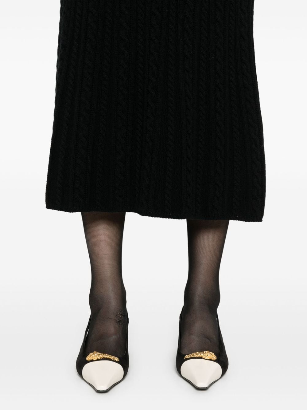 knitted wool maxi skirt - 5