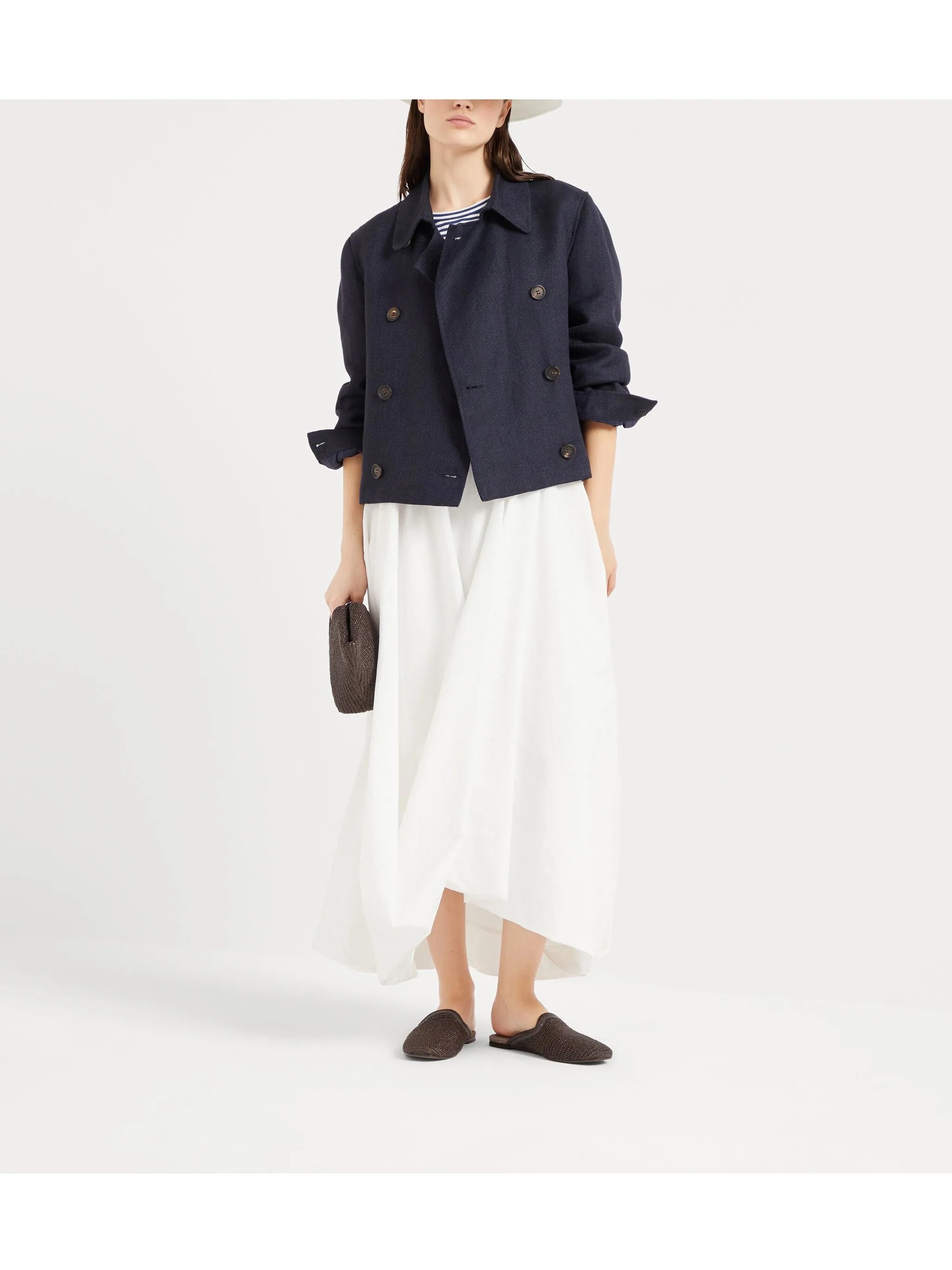 Brunello Cucinelli Bubble-hem Skirt | eraldo | REVERSIBLE