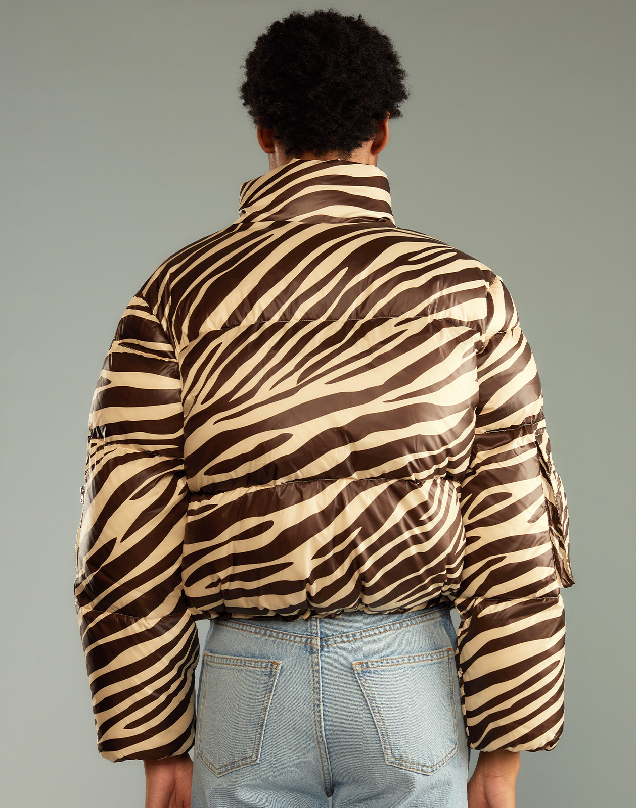 Zebra Down Puffer Jacket - 5