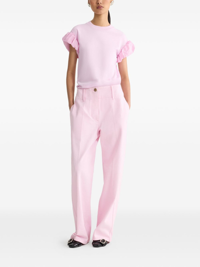 PATOU faille-sleeves T-shirt outlook