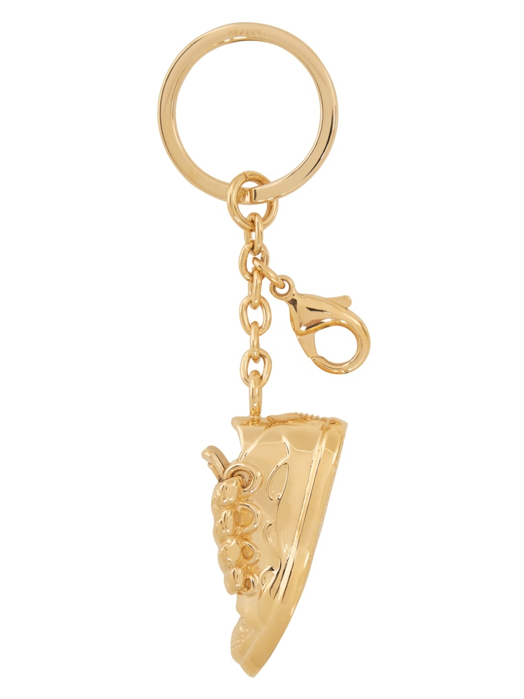 Gold Curb Sneakers Key Chain - 2