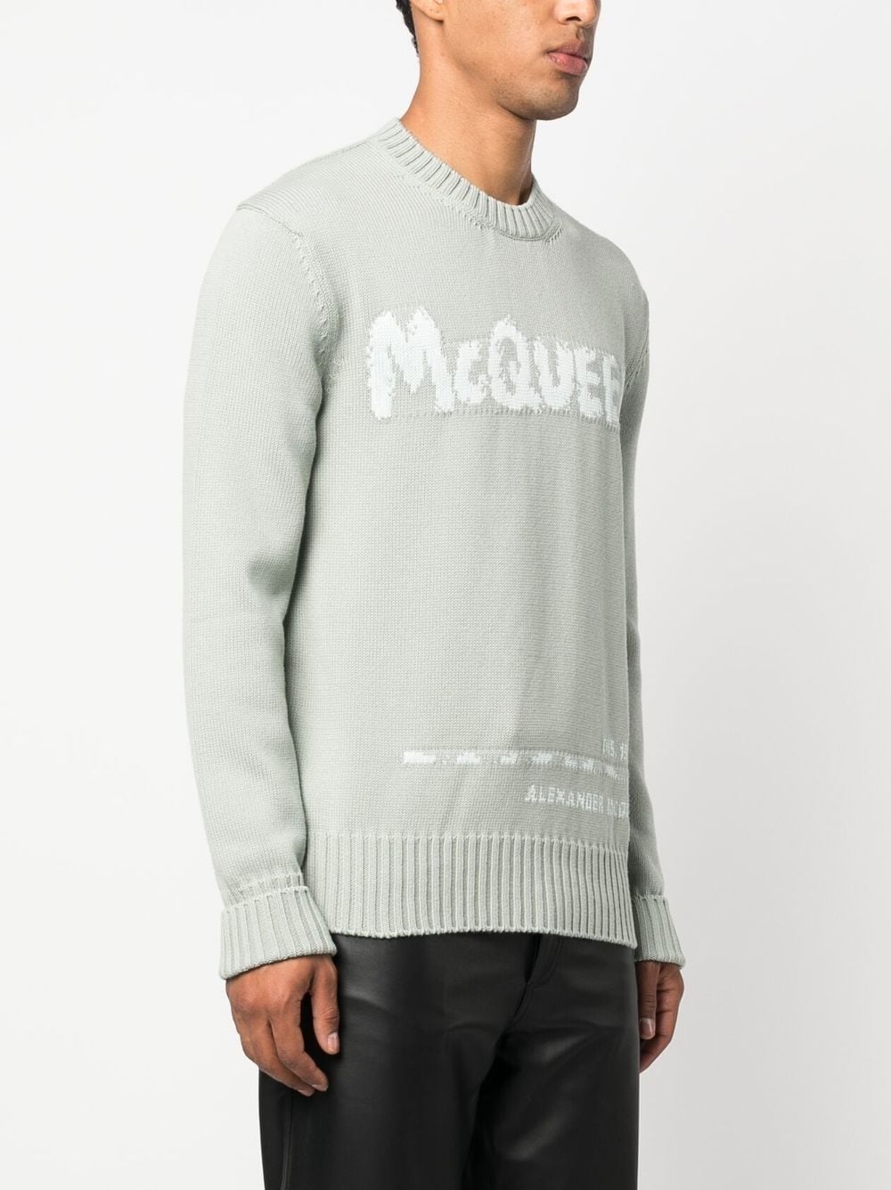 logo-intarsia jumper - 3