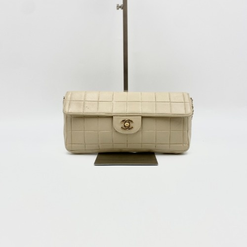 Chanel No.7 Beige Chocolate Bar Bag - 1