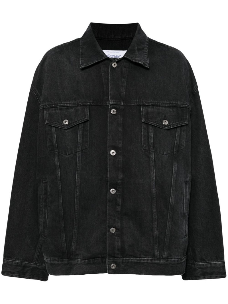 Arrows-motif denim jacket 1