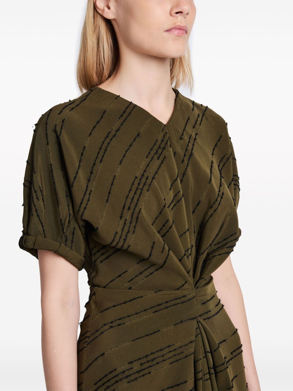 Vivienne striped asymmetric dress - 5