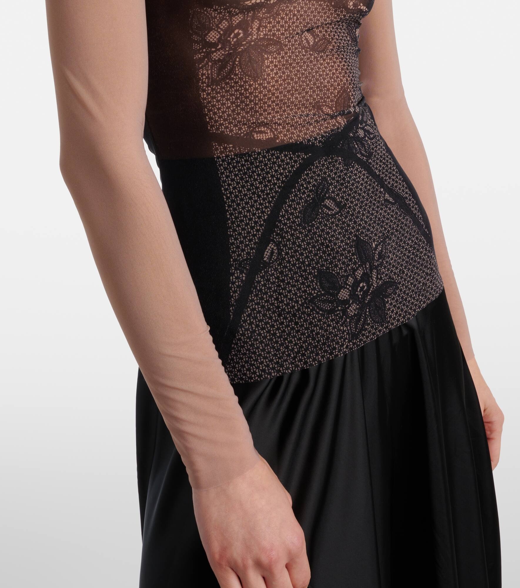Trompe L'œil lace top - 5