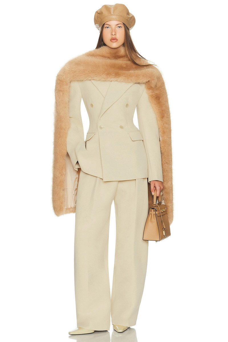 HELSA The Double Breasted S Curve Jacket in Very Heavy Crepe outlook