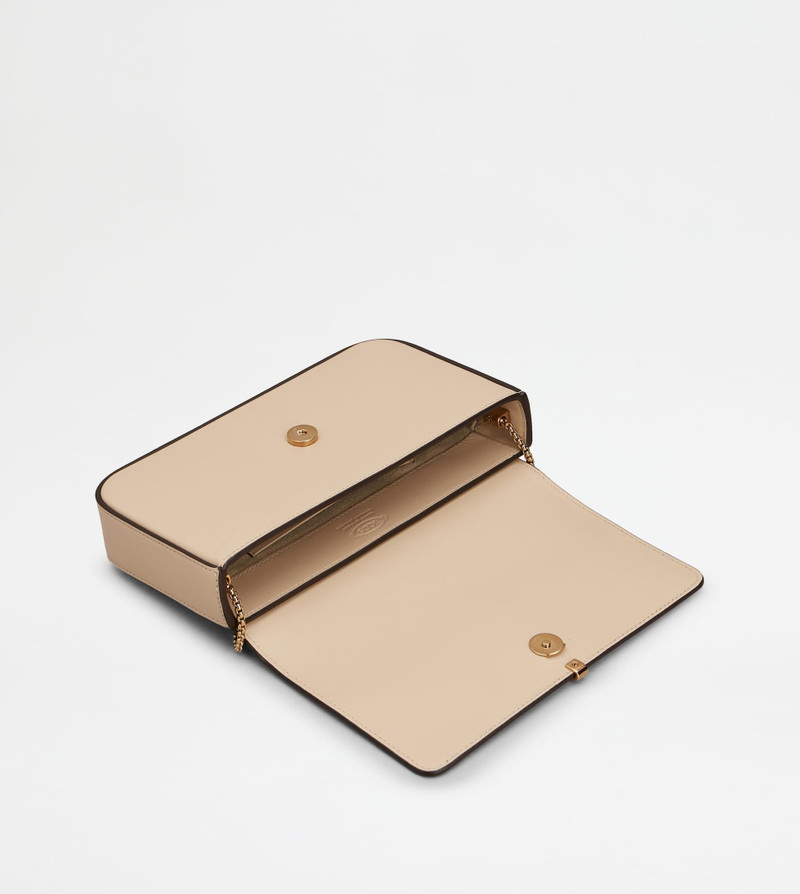 TOD'S DI BAG FOLIO IN LEATHER MINI - BEIGE 5
