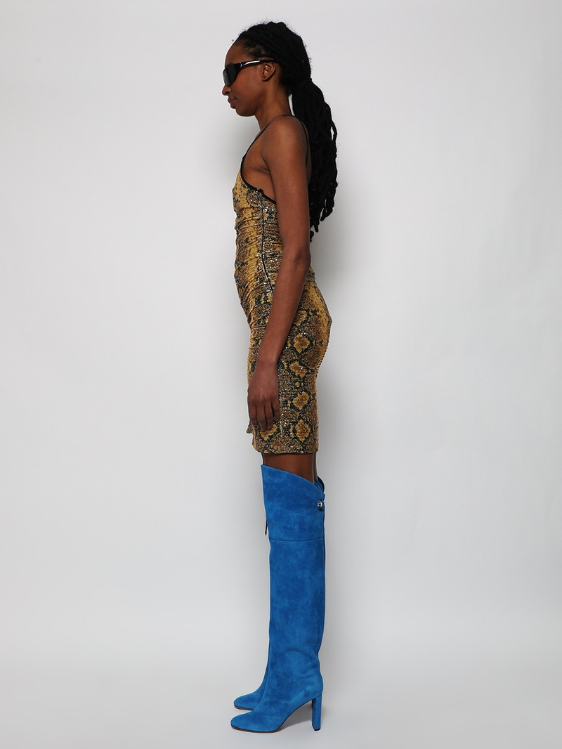 Python Sequins Coulisse Dress Yellow 4