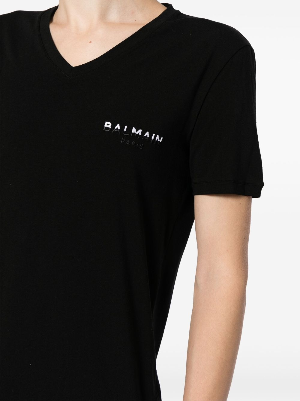 embroidered logo T-shirt - 5