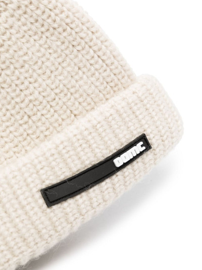 OAMC logo-patch ribbed-knit beanie outlook