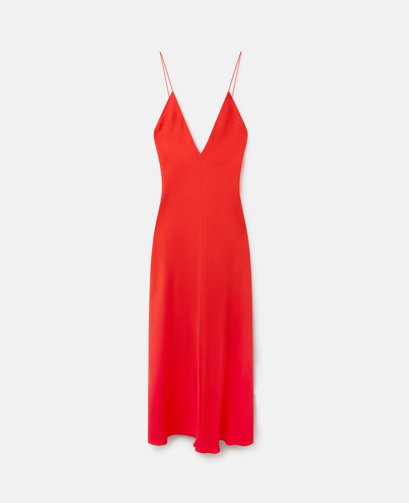 컴팩트 Crepe V-Neck Maxi 드레스 - 1