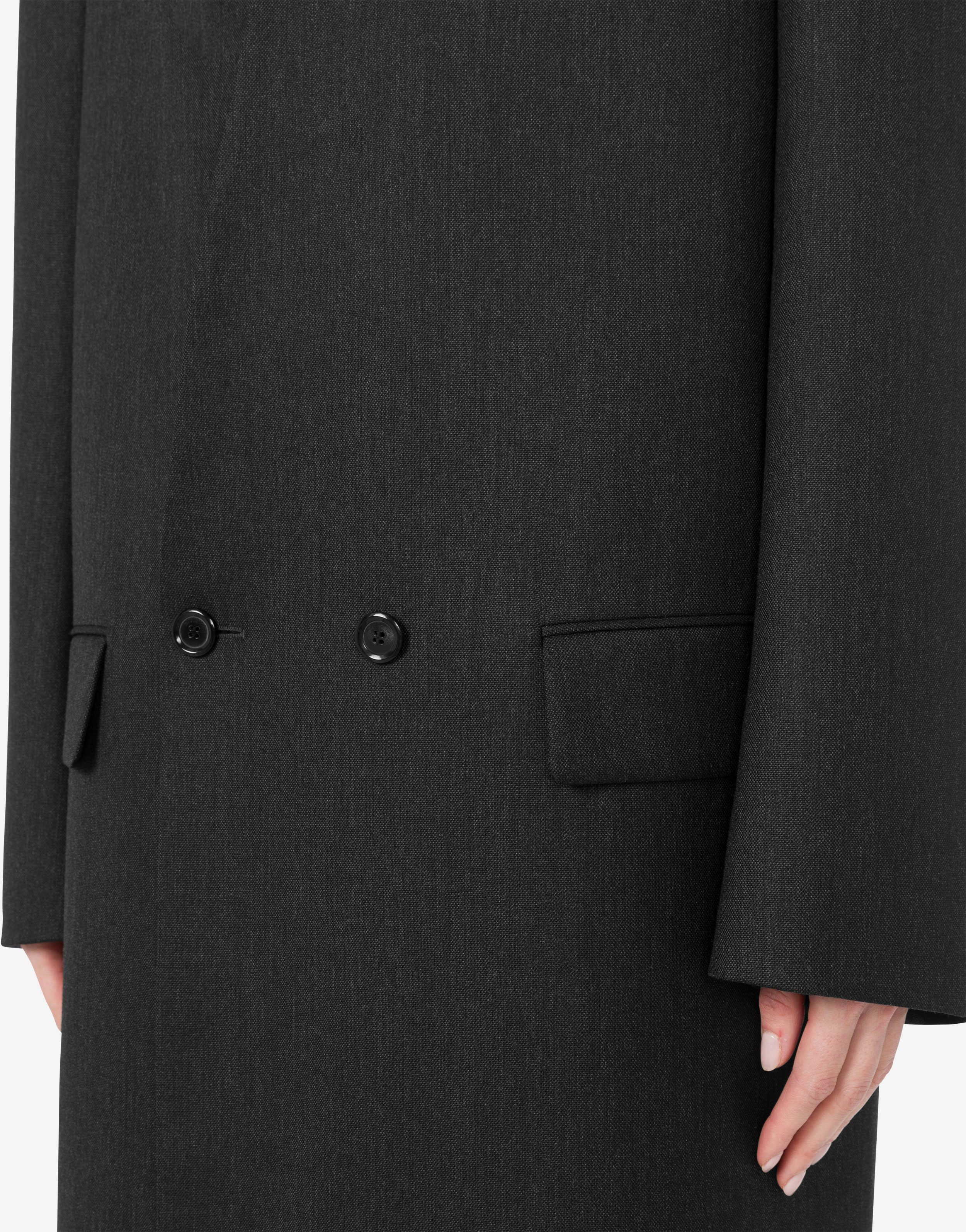 COAT IN DYED WOOLEN CLOTH - 4