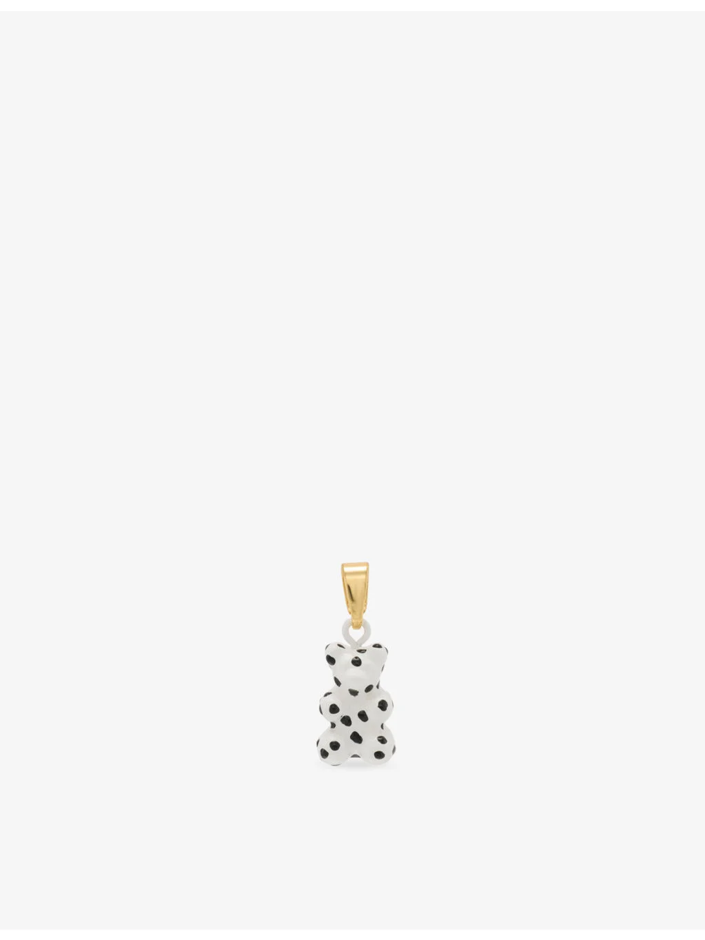 Nostalgia 18ct yellow-gold plated brass and enamel bear connector - 1
