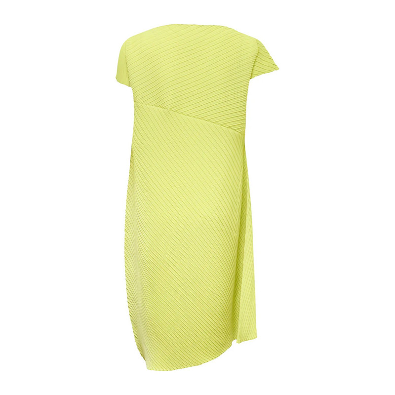 ISSEY MIYAKE Plaster Pleats Solid Pleated Dress outlook