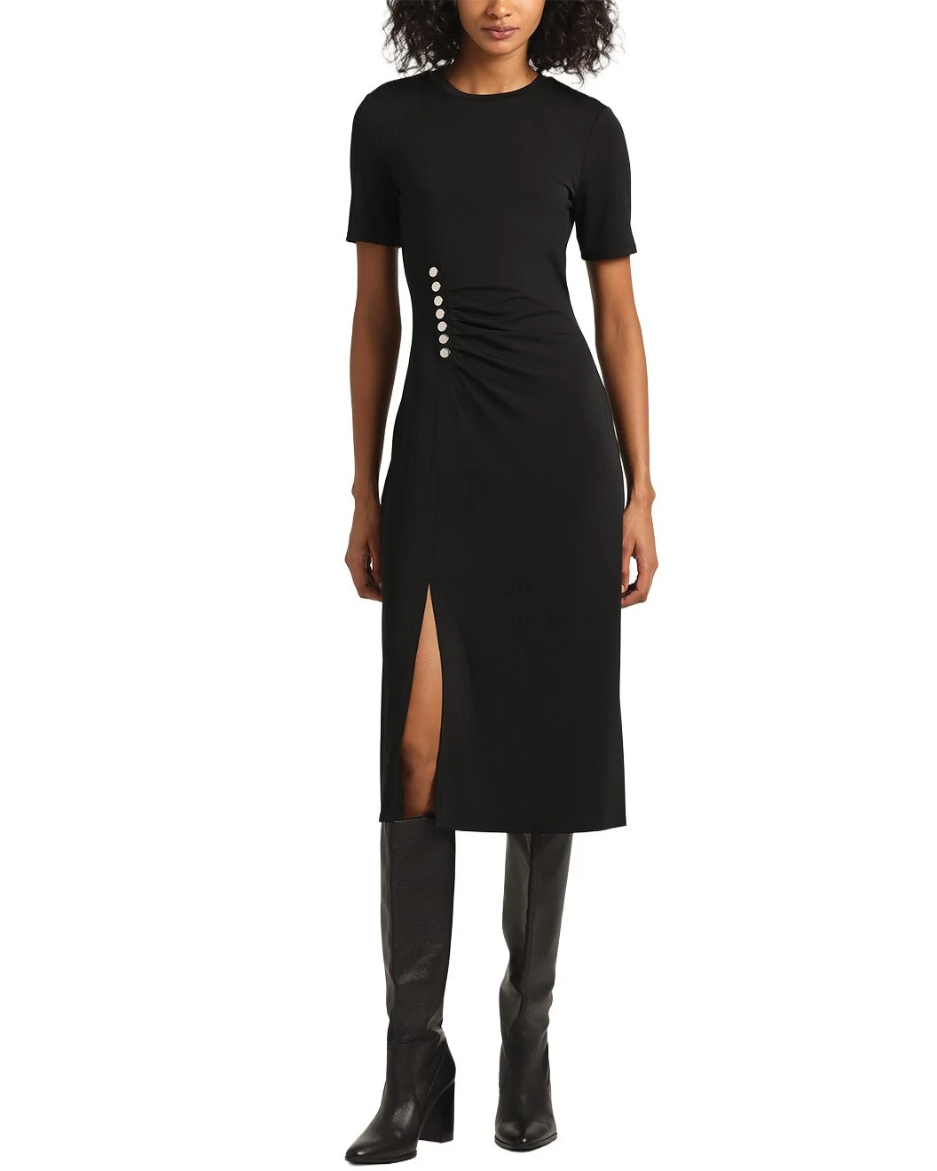 Derek Lam 10 Crosby Lucille Pleated Stud Dress - 1