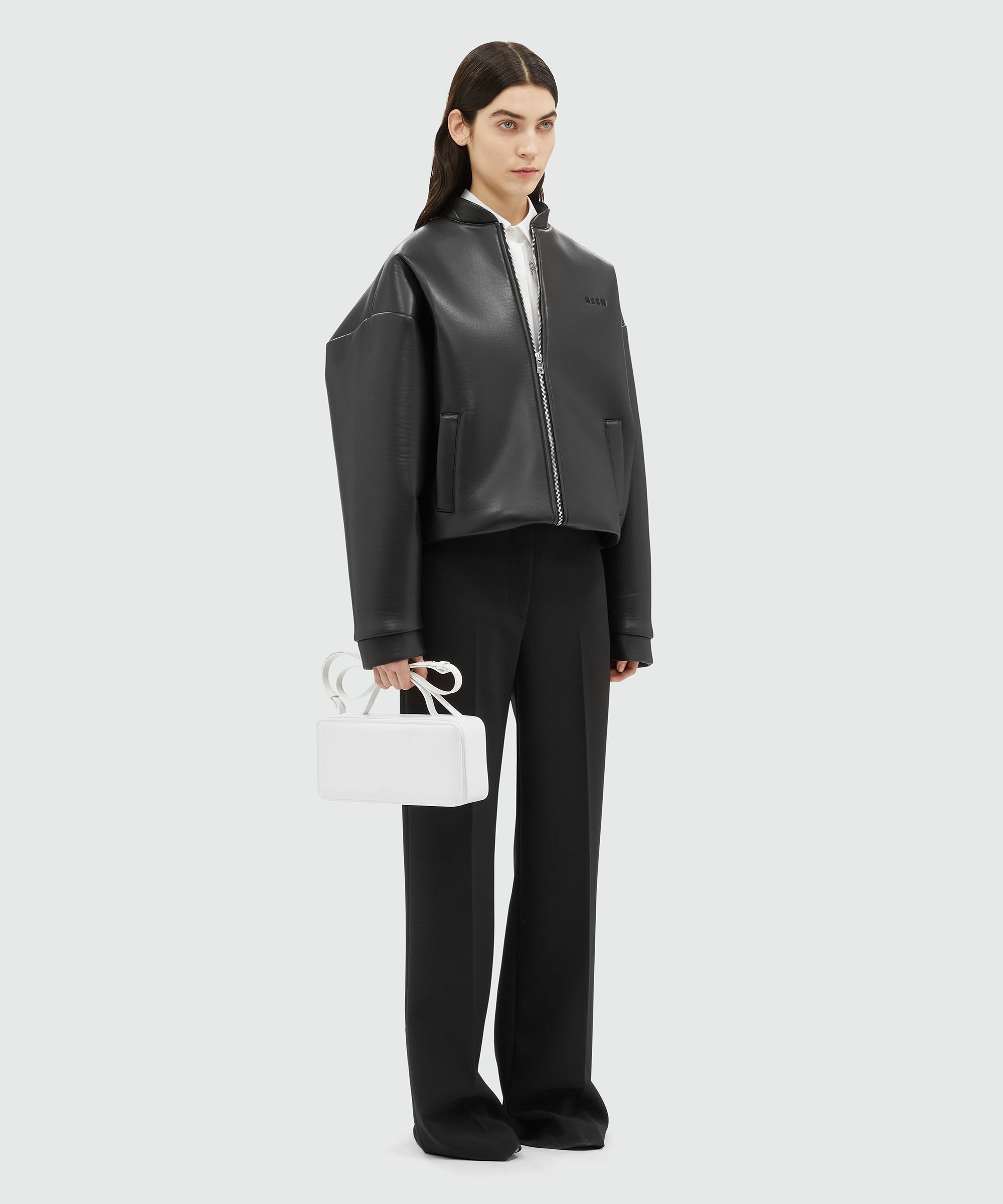 Black tailored palazzo pants - 4
