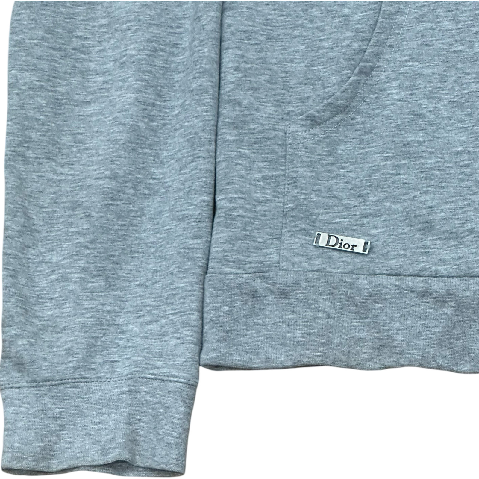 Final Blow - Dior Homme Grey Zip-up Hoodie AW05  Sz Large - 2