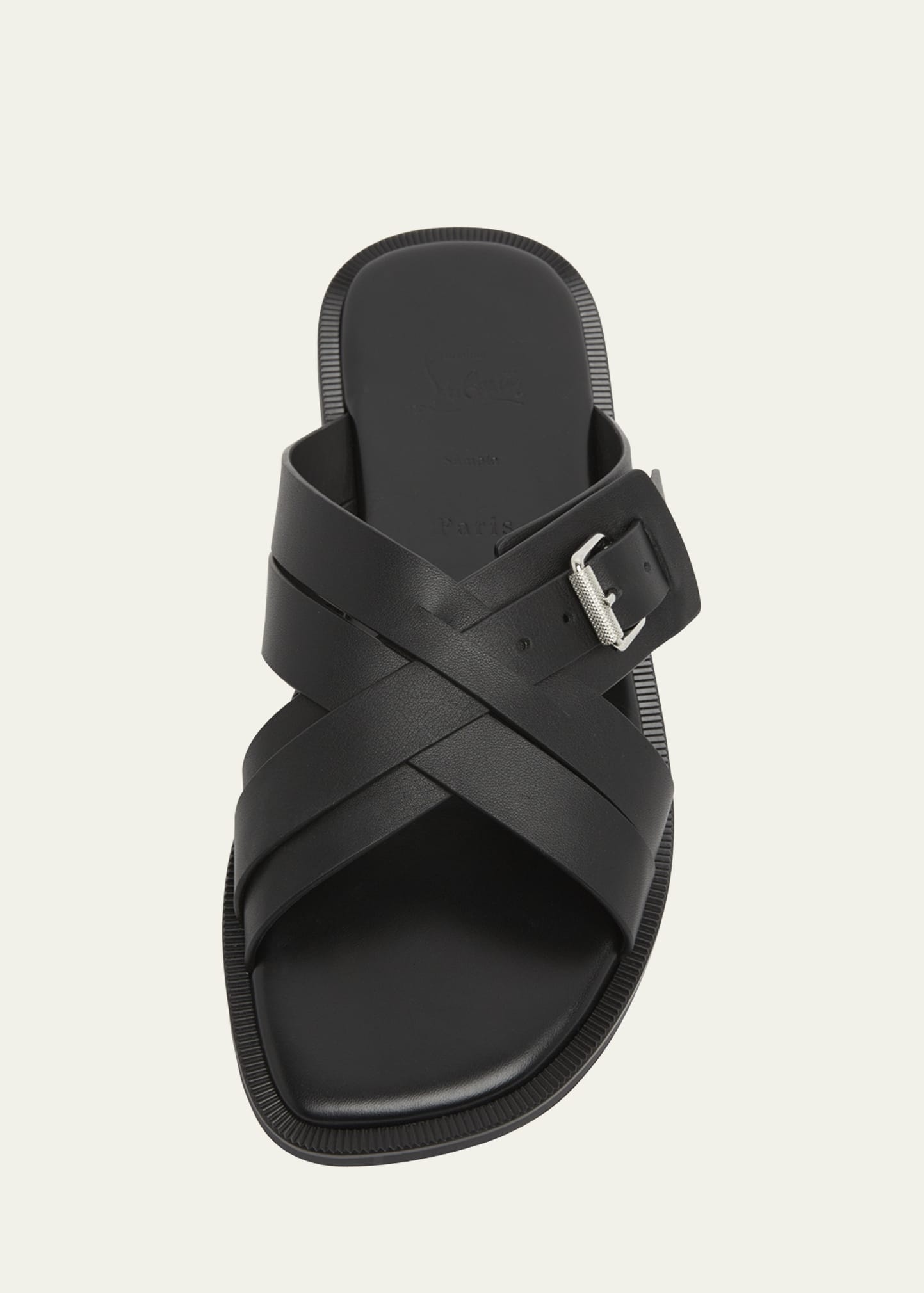 Men's Emircross Crisscross Leather Slide Sandals - 3