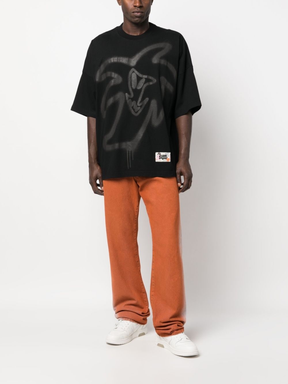 graffiti-print organic cotton T-shirt - 2