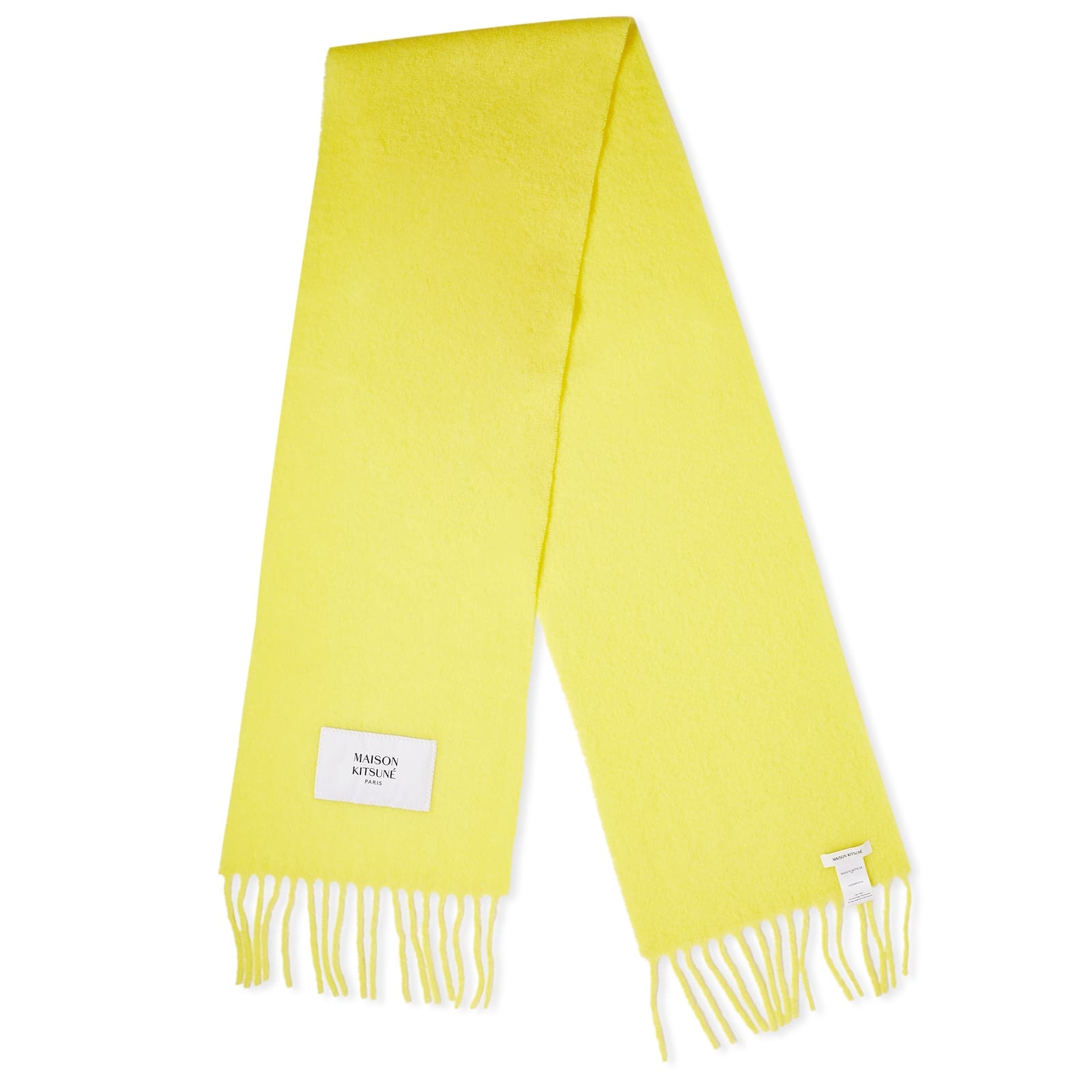 Maison Kitsune Baby Alpaca Plain Scarf - 3