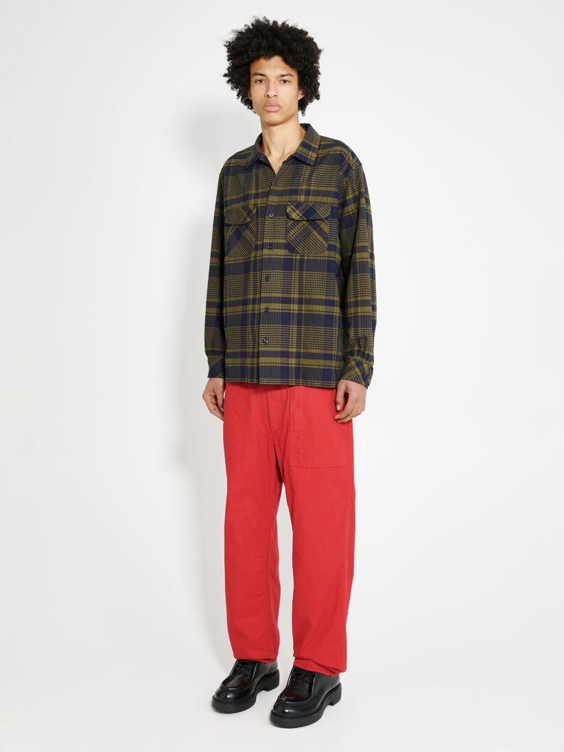 ENGINEERED GARMENTS FATIGUE PANT RED COTTON RIPSTOP - 7