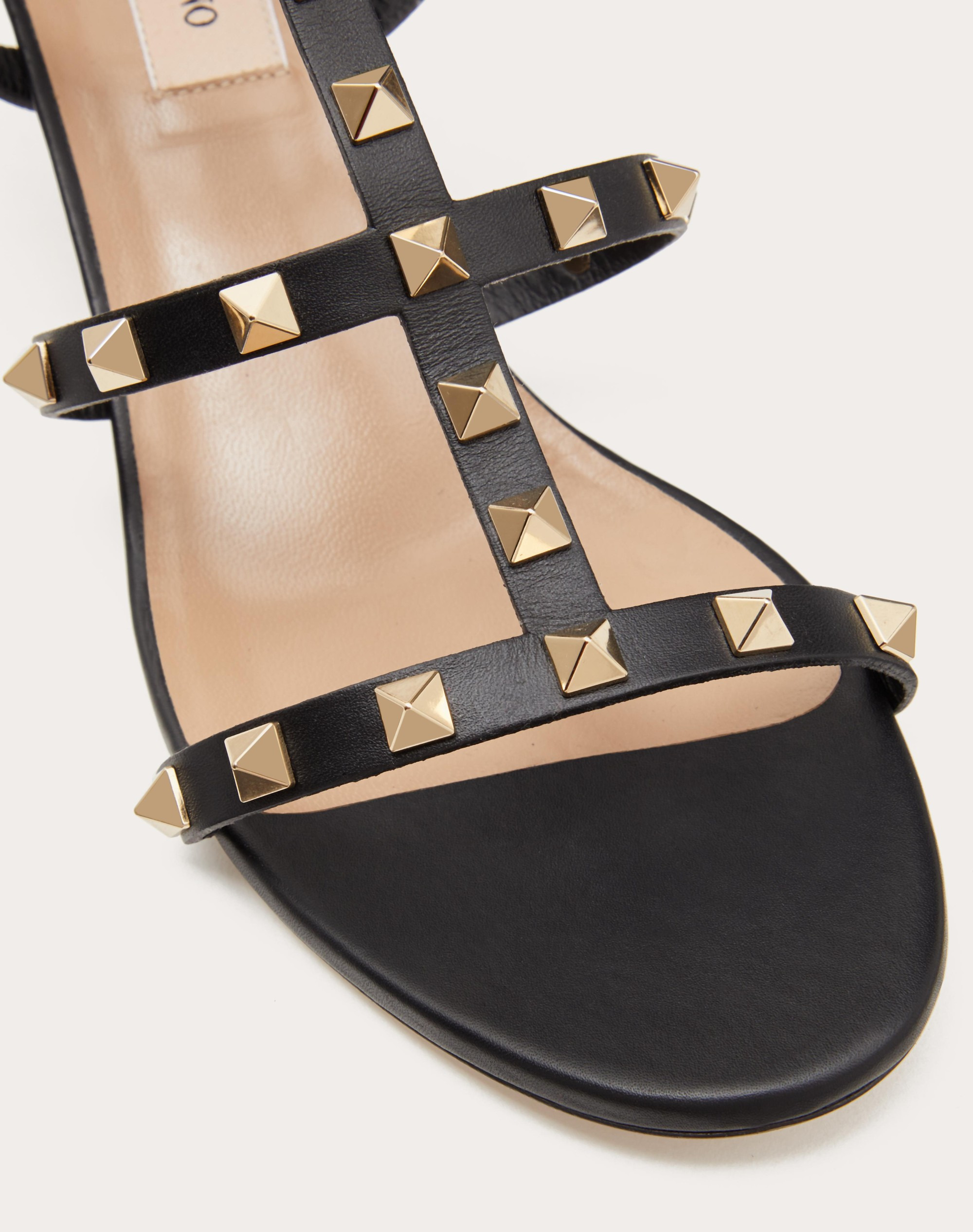 ROCKSTUD CALFSKIN ANKLE STRAP SANDAL 60 MM - 5