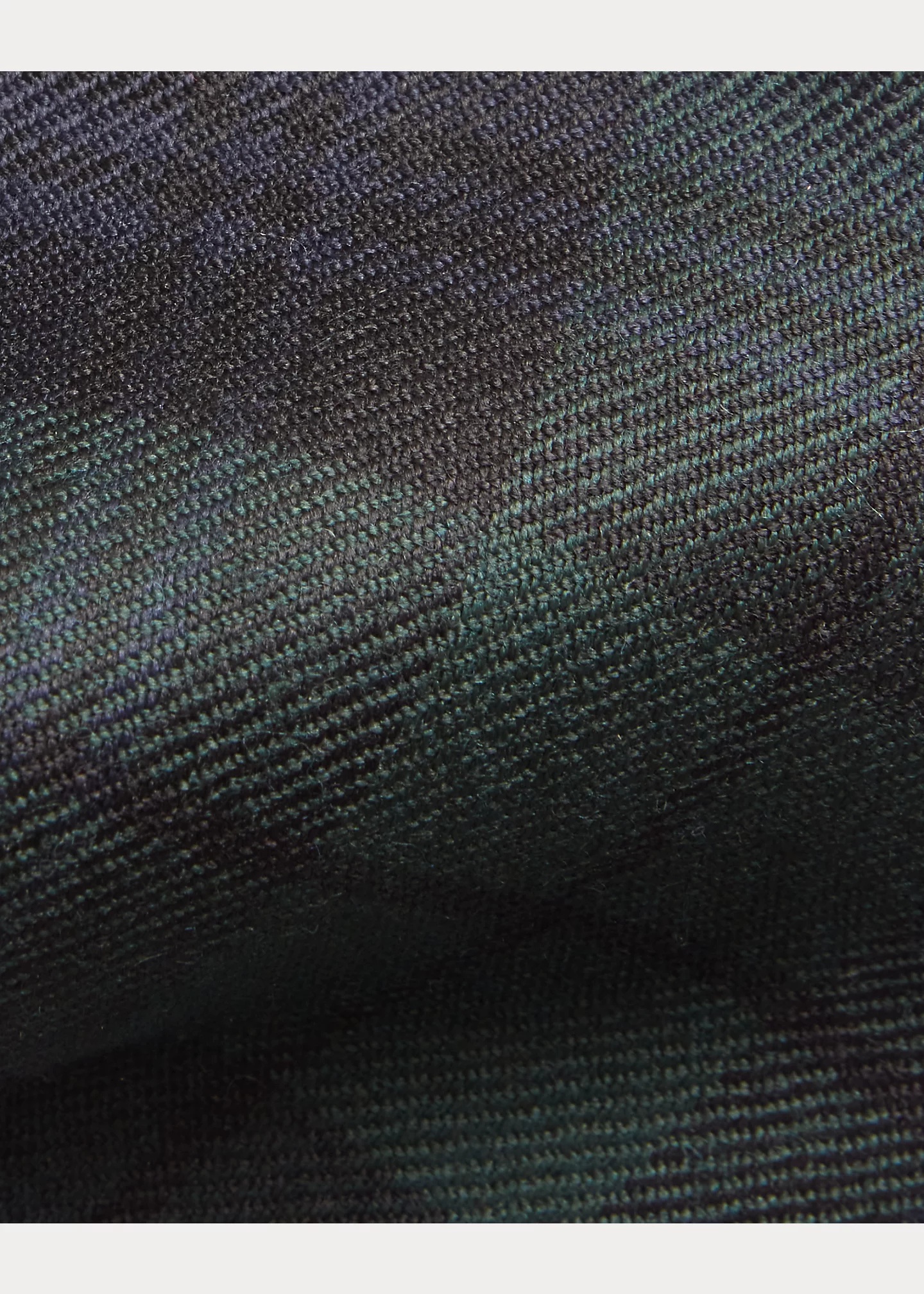 Handmade Fringed Plaid Wool Tie - 3